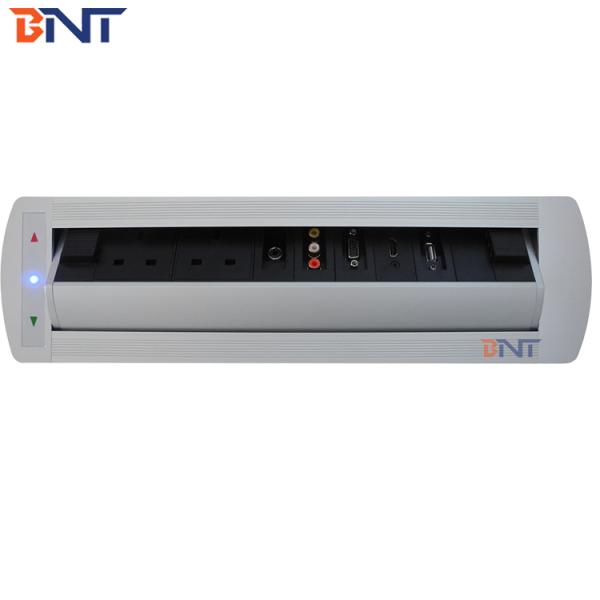 Hidden tabletop electric rotating UK power socket outlet