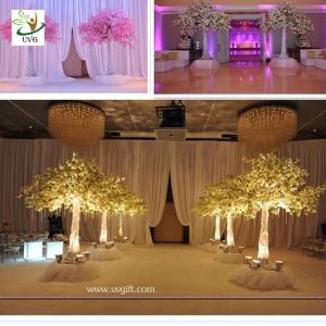 Quality UVG 10ft Wedding Decoration Trees in Silk Cherry Artificial Flower Manufacturer for Stage for sale