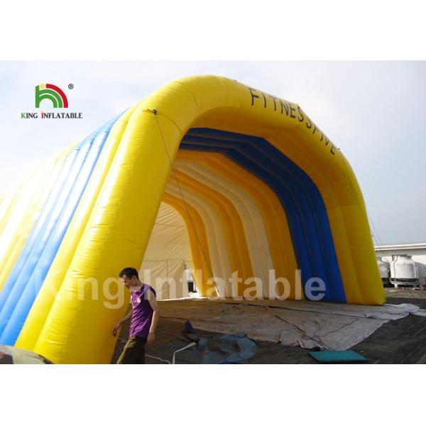 Customized Outdoor 32.81ft Inflatable Event Tent With Yellow Arch Shaped