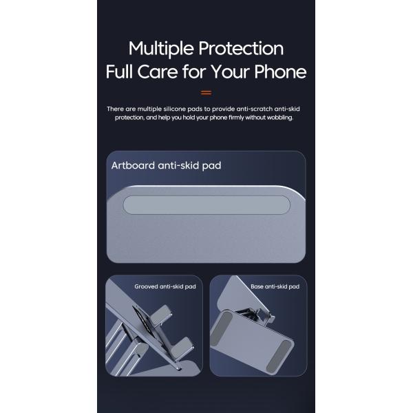 Foldable Phone Holder Stand Aluminum Alloy Desktop Tablet Holder