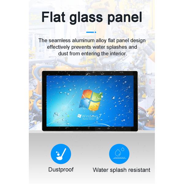 Rear-mount Industrial Touch Screen All-in-one PC Linux Win-dows Android IP65 Waterproof RS232 Embedded Display