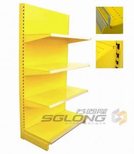 Quality Plain Back Gondola Wall Units For Pharmacy / Convenience Store Shelving for sale