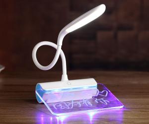 China Wholesale Adjustable USB Mini Rechargeable Message Board Table Lamp on sale