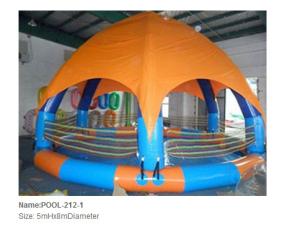 Quality Inflatable pool / inflatable water pool / giant round pool with Canopy for sale