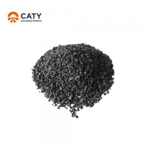China Resilient Rubber Mulch Chips , Anti Corrosion Recycled Rubber Pellets on sale
