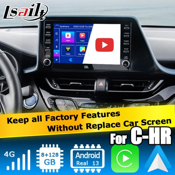 Buy Toyota C-HR CHR Android 13 multimedia interface with wireless android auto carplay at wholesale prices