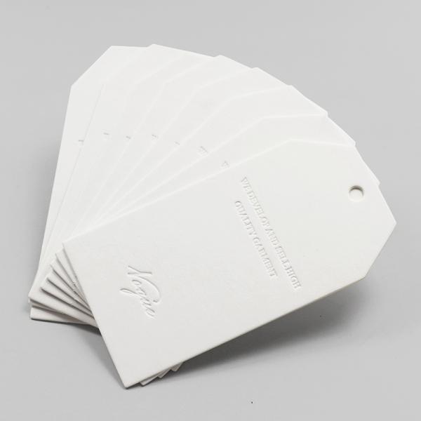 Personalize Design Custom Logo Paper Clothing Garment Hanging String Paper Hang Tag