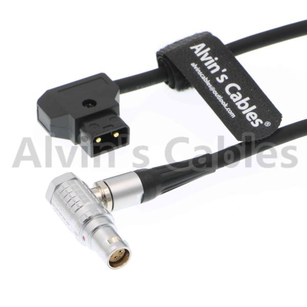 Flexible Thin Red Epic Scarlet Power Cable D-Tap To Right Angle 1B 6 Pin Female