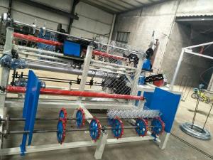 Quality Fully-Automatic PLC control double wire feeding Chain Link Fence Machine for sale