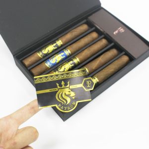 Buy cheap CMYK Gold Foil Cigar Label Printing Personalized Logo Sticker Printing from wholesalers