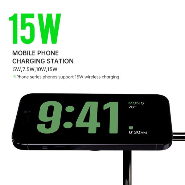 T256 All In One Multi-functional Wireless Charger With LED Night Light