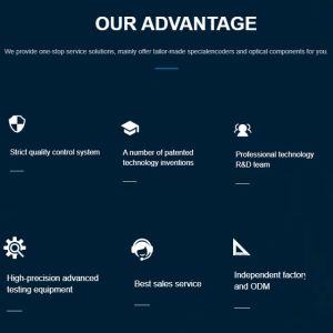 Flange 65*65mm rotary flange encoder 8mm solid shaft encoder