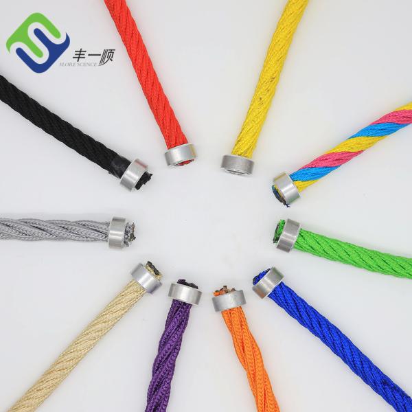 Buy 6 Strand 16mm Polyester Combination Rope Playground  Wire Rope For Climbing Nets at wholesale prices