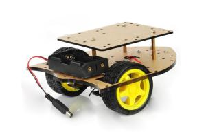 Quality Double-layer Robot Car Chassis With Two Deceleration DC Motor for sale