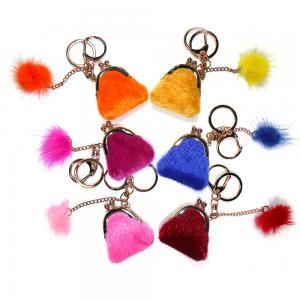 Quality GIFTS FUNNY DESIGN MINI GLITTER LEATHER COIN BAG WITH KEYCHAIN AND DIFFERENT STYLES OF LEATHER for sale