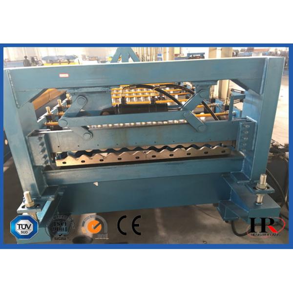 Custom Metal Roof Roll Forming Machine With 10 - 12m / Min Forming Speed