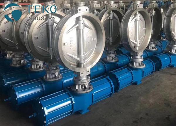 Buy Carbon Steel Pneumatic Triple Eccentric Butterfly Valve Wafer Type Size Rating 2" To 60" at wholesale prices