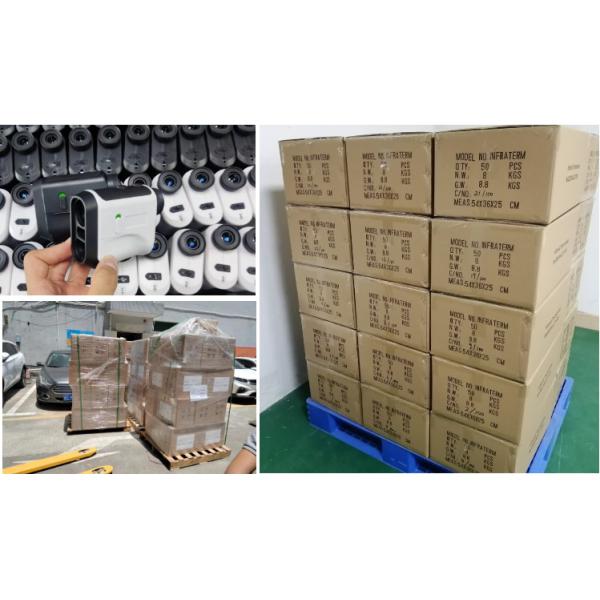 kaemeasu Rechargeable Laser Rangefinder Voice Golf Range Finder LCD Display Telescope With Side Screen J1200