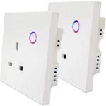 Glomarket Tuya Wall Socket With Google Assistant Voice / Timing Control For