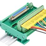 D Sub 15 Pin Single End DB15 Connectors Terminal Block Breakout Board DIN Rail