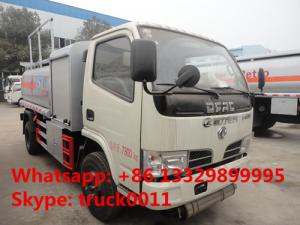 China DFAC dongfeng mini mobile fuel truck with fuel dispenser, factory sale best 5cbm mobile oil dispensing truck for sale on sale