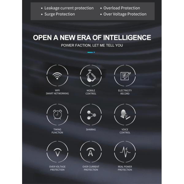 Intelligent WIFI Circuit Breaker with 2Poles 63A