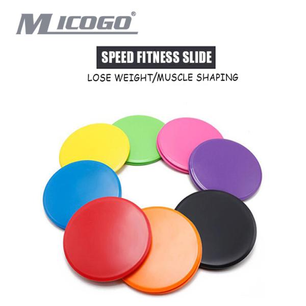 2PCS Sliding Slider Gliding Discs Indoor Exercise Plate Sliding Muscle Training Yoga Gliding
