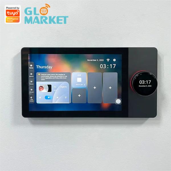 Buy Tuya Wifi Smart Control Panel 7 Inch Multi Function BLE Music Wall Smart Zigbee Gateway at wholesale prices