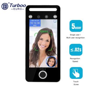 Quality Dynamic Face Recognition Attendance Machine 5 Inch TFT Capacitive Touch Color Screen for sale
