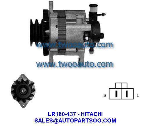 LR140-411G LR140-423 - HITACHI Alternator 12V 40A Alternadores