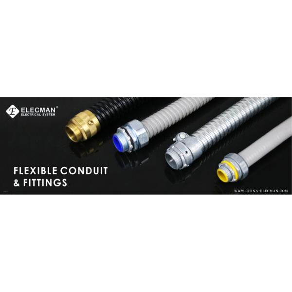 3/4 Inch Liquid Tight Electrical Flexible Conduits Hose Black Galvanized