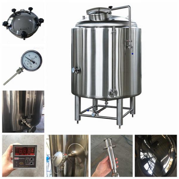 ISO / CE 1000L Large Fermentation Tanks SS304 Fabrication 2MM Thickness Steam Heating