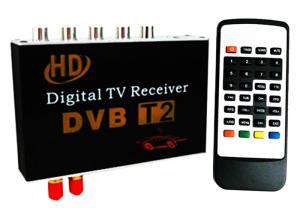 China Display on car multimedia screen via AV input and controlled  DVB-T2 HD Receiver from our Digital TV box DVB-T2718 on sale