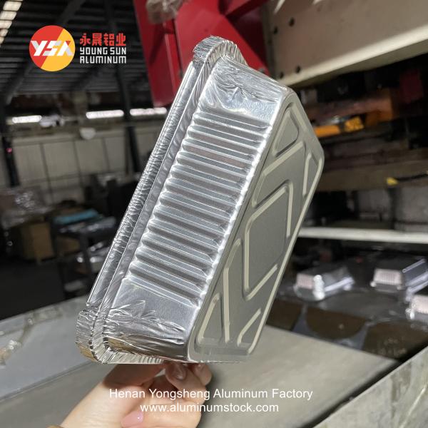 Custom Disposable Aluminum Foil Container And Lids Printing 450ml