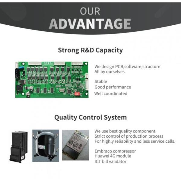 55 Inch Touch Screen Snack Food Vending Machine / Cola Vending Machine