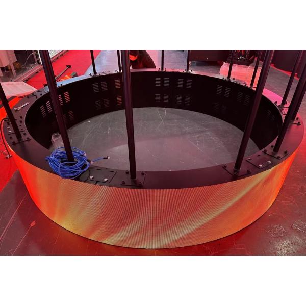 Indoor P3mm Curved LED Screen Soft LED Module 2880Hz Front Magnetic Maintenance
