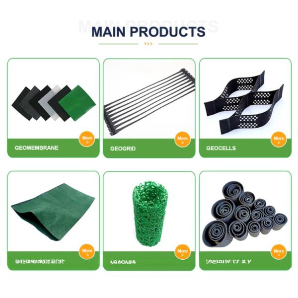 4mm-8mm Thickness HDPE Composite Net Drainage Net at Direct Supply for White Color