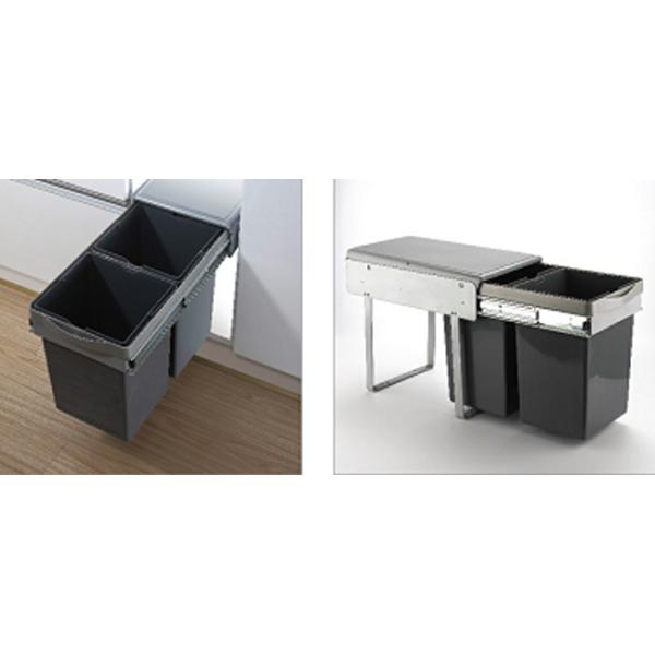 Durable Kitchen Cabinet Accessories Pull - Out Assembly Waste Bin For Storage