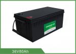 Customized 36V 80AH Floor Scrubber Battery Black Color High Consistency