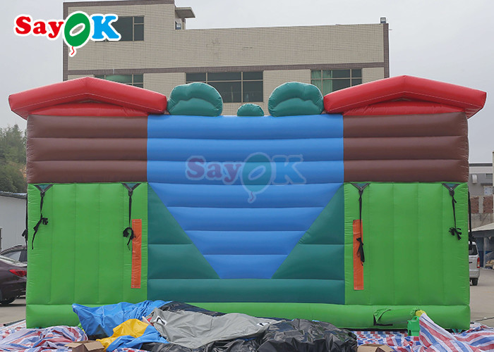 Funny Inflatable Theme Park Bouncer Slide Trampoline For Kids Commercial Indoor Playground Equipment
