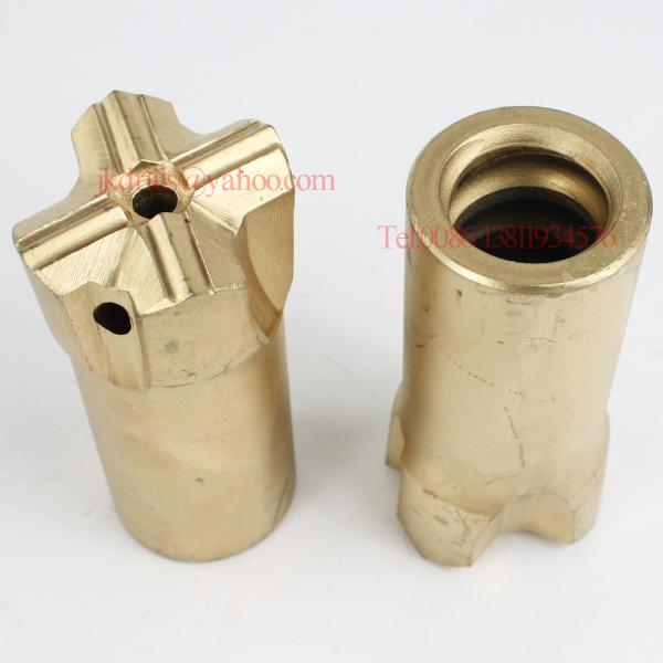 Buy Rock Drilling Tools Threaded Cross Rock Drill Bit For Drifting And Tunneling Drilling at wholesale prices
