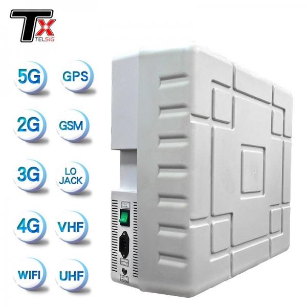 Buy High Power 5G Jammer 12 Channel Signal Jammer Jamming WiFi 2.4 ghz Cell Phone Signal 2345G GPS GSM VHF UHF 150W at wholesale prices