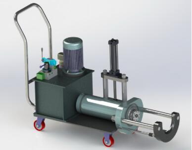 60 Ton Mobile Bearing Dismounting Press , Railway Bearing Puller