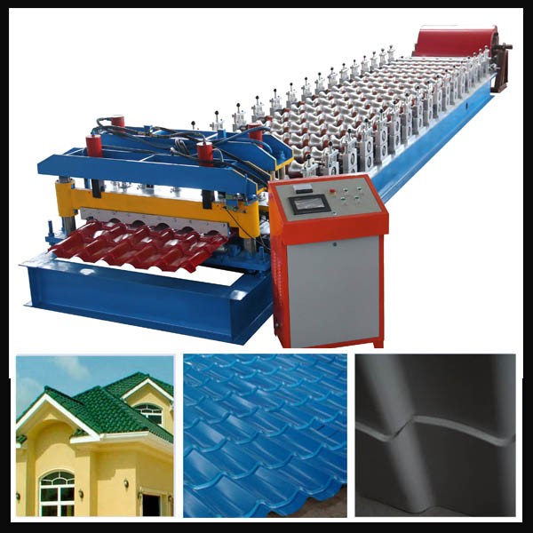 Building Material Glazed Tile Roll Forming Machine For PPGI PPGL Sheet