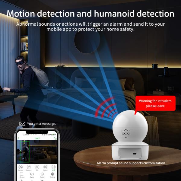 Sound Detection Feature Waterproof Network Camera Resolution and 2304*1296 Resolution