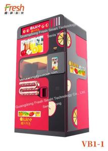 Quality New blend juice Fresh Orange Juice Squeezing Automatic Beverage Vending Machine with large window cleaning systems for sale