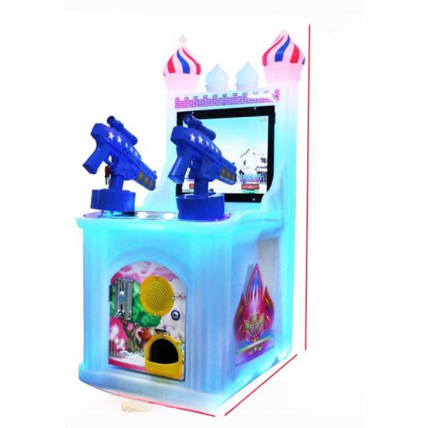 Guangzhou gaming factory children coin operated castle shooting arcade kids video racing game machines