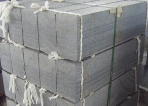 Quality Grey Granite G654 Curved Block Paving Kerbs , Block Paving Edging Kerb Stones for sale