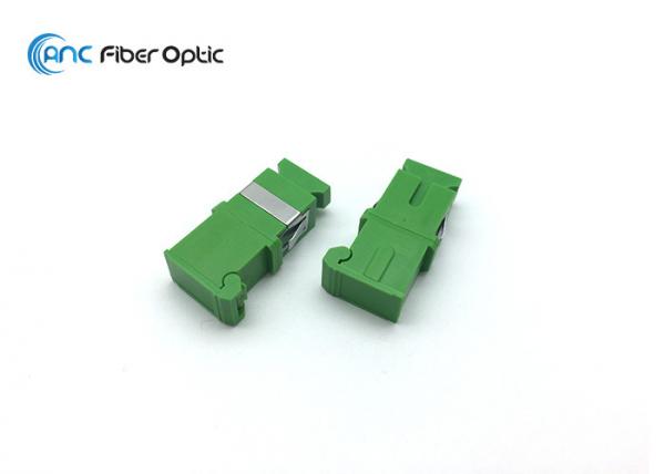 Buy PC Housing Fiber Optic Cable Adapter Flanged / Flangeless Simplex SC Side Shutter at wholesale prices