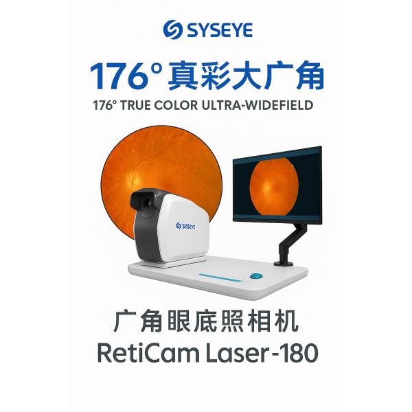 RetiCam 3100 Plus 176° Wide Field Fundus Camera with 8μm Optical Resolution and 27-inch HD Color Monitor for Ophthalmic Diagnostics